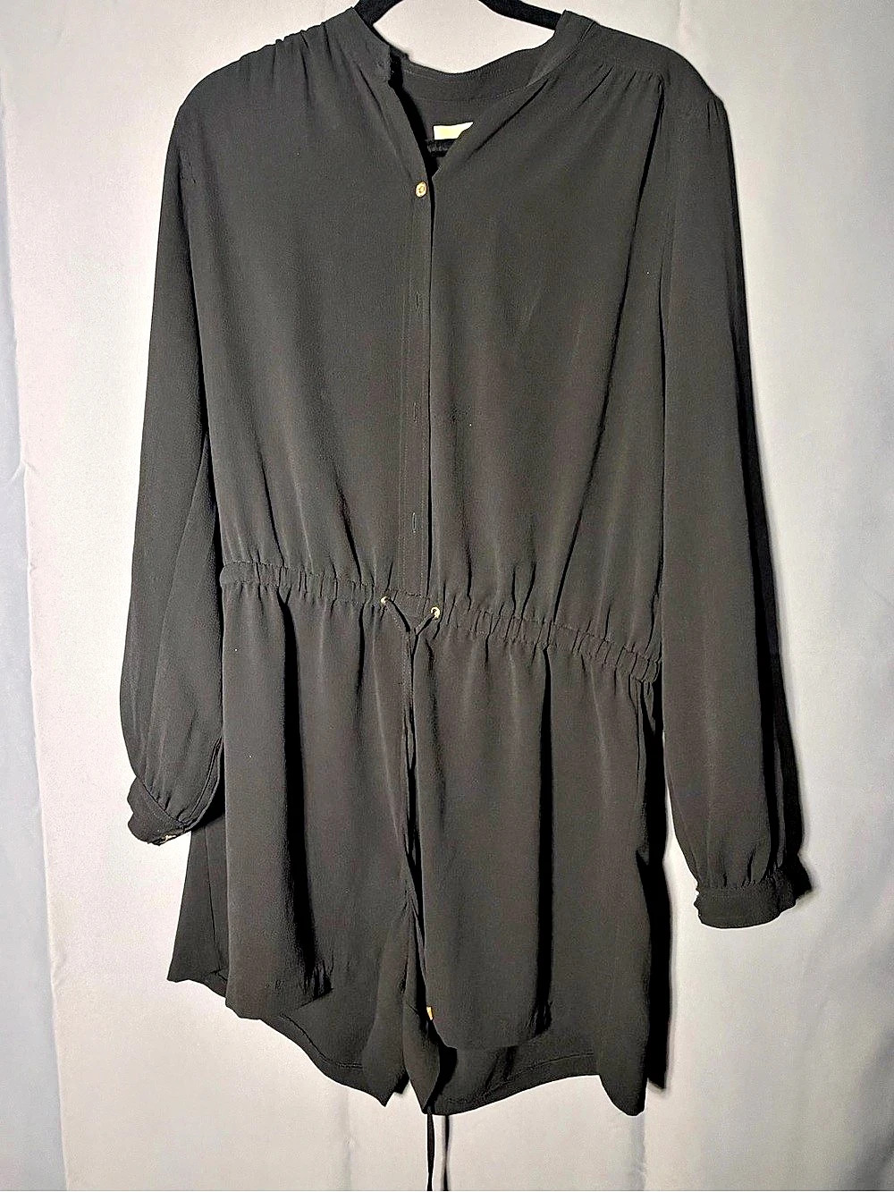 Michael Kors Black Long Sleeve Romper Size Large